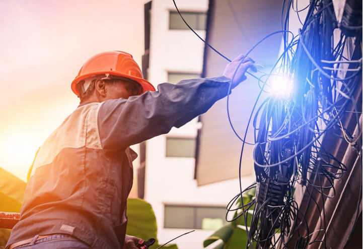 Gas station site electrical